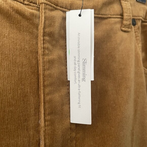 NWT Talbots Women’s 18 Curvy Corduroy Straight Leg Pants High Waist Full Length - Picture 8 of 11
